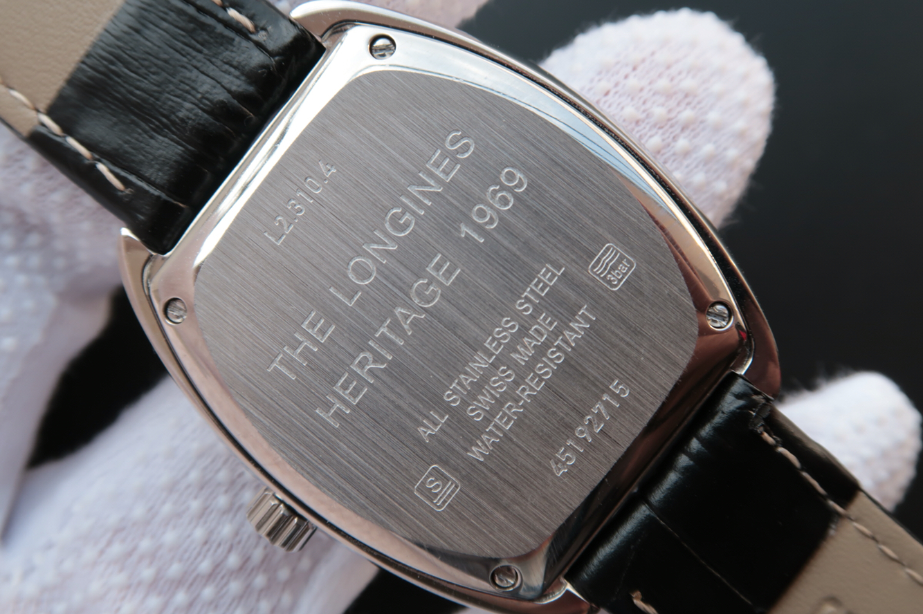 浪琴復古傳統L2.310.4.72.0方形中性枕形腕錶 官方新款￥4180元-高仿浪琴
