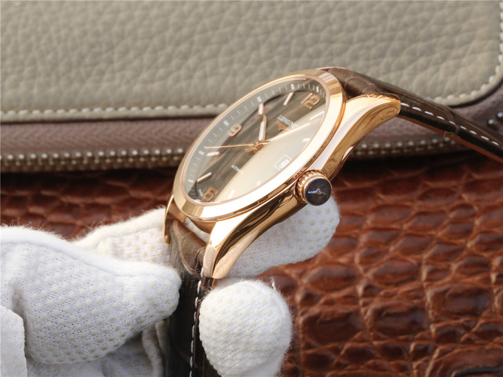 一比一復刻浪琴制錶傳統康鉑繫列L2.785.8.56.3男士腕錶￥4480元-高仿浪琴