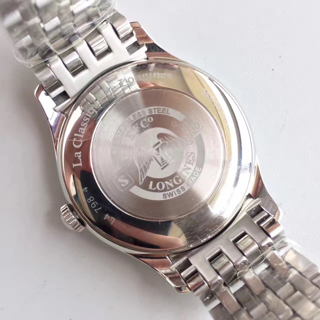 浪琴雅致繫列L4.898.4.12.6男士機械錶原裝一比一開模配件均與正品通用￥4580元-高仿浪琴