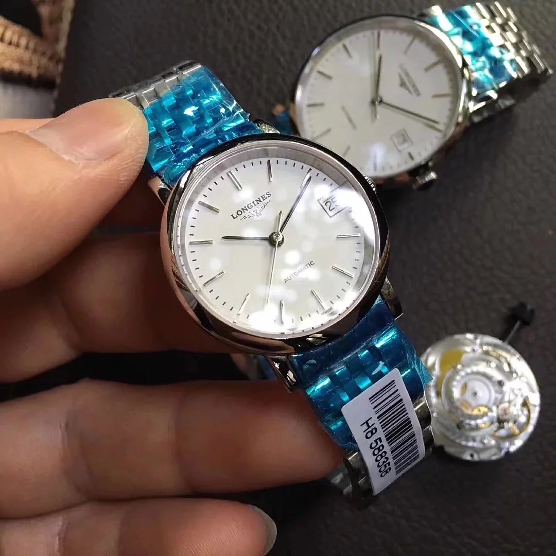 一比一高仿浪琴博雅對錶繫列日內瓦紋機芯 情侶對錶 （單價價格）￥3980元-高仿浪琴