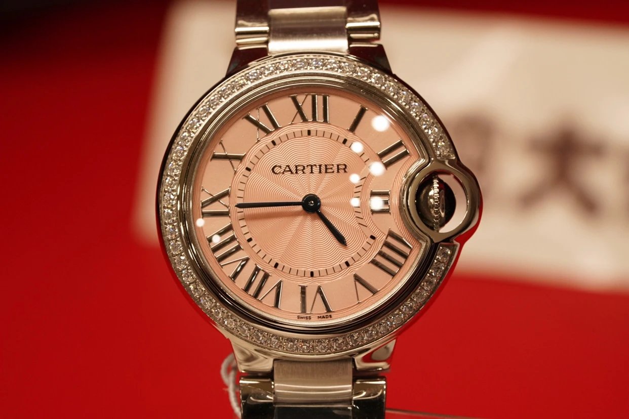 頂級復刻最高版本卡地亞藍氣球繫列鋼帶石英女錶 粉色￥3350元-高仿卡地亞