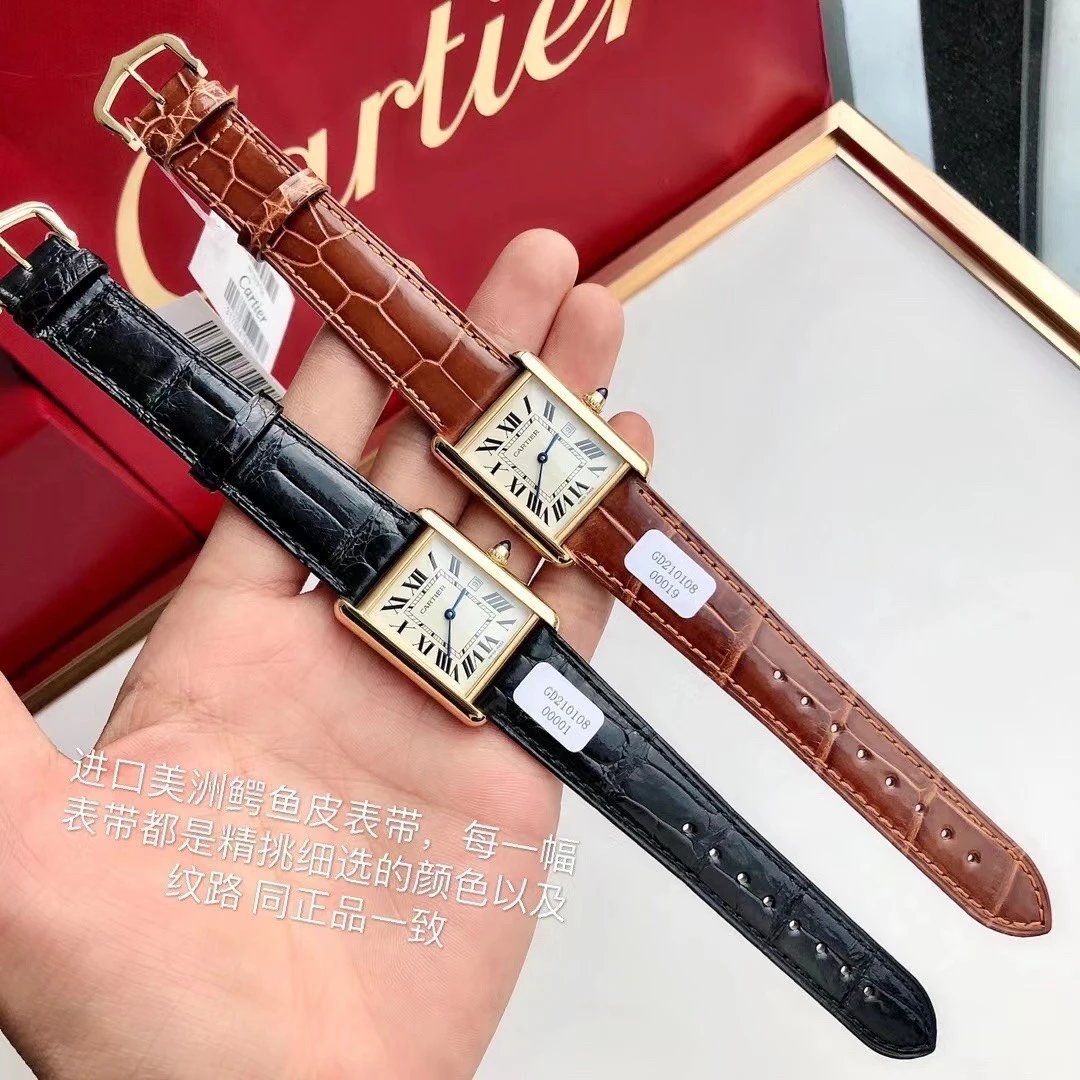 卡地亞復刻CARTIER-Tank坦克繫列W1529756腕錶 瑞士石英機芯 女錶￥3580-高仿卡地亞