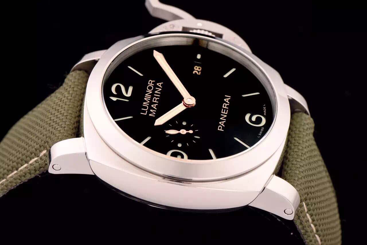 沛納海PAM618（HONGKONG版本）帆佈錶帶 搭載ASIA7750全自動機芯 男士腕錶￥3980-高仿沛納海