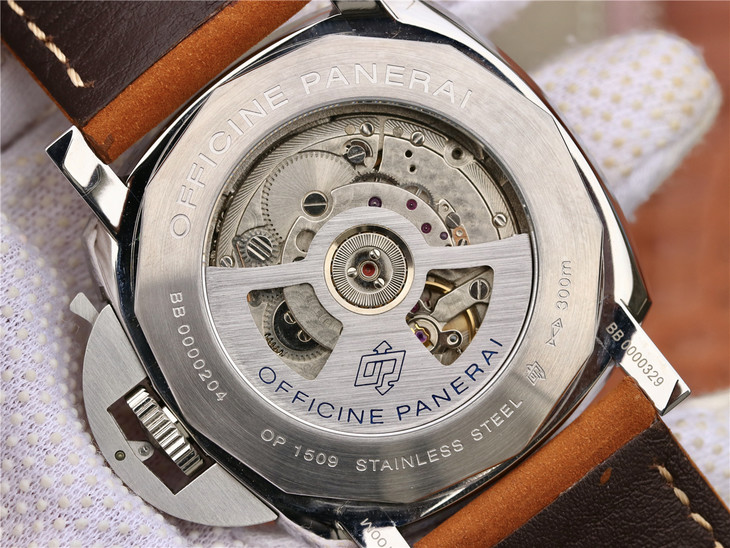 沛納海PAM423機械男錶，瘋馬皮 男士機械手錶￥4280-高仿沛納海