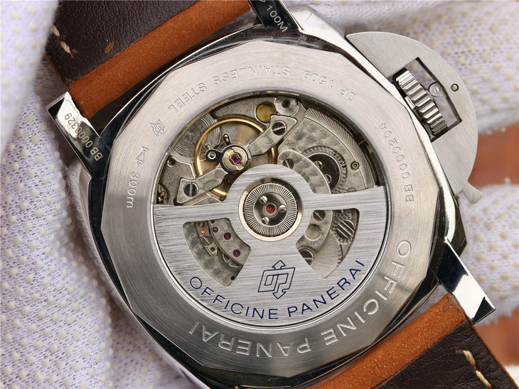 沛納海PAM423機械男錶，瘋馬皮 男士機械手錶￥4280-高仿沛納海