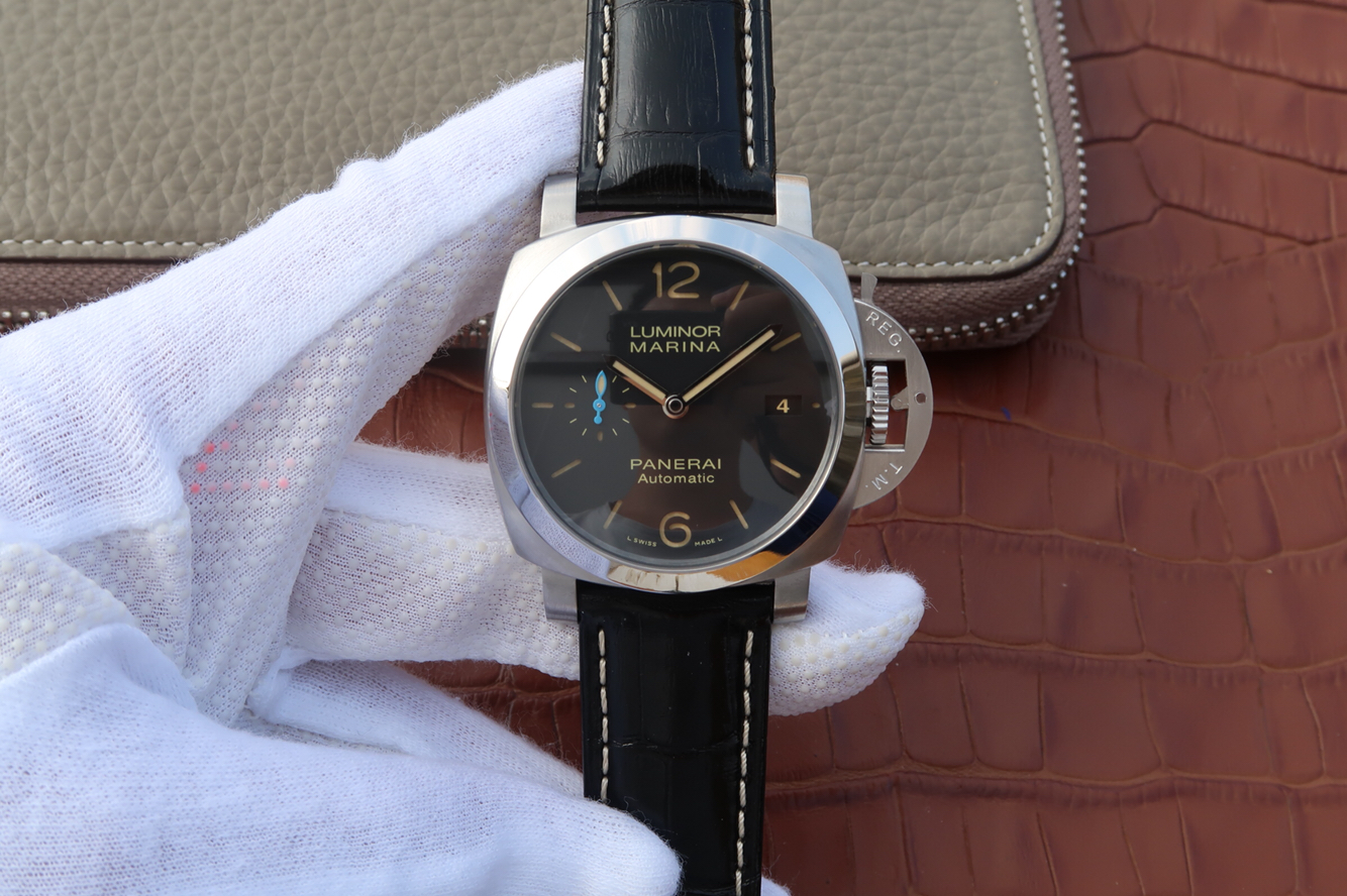 沛納海pam01392 復刻沛納海1392 皮帶錶 自動機械機芯 男士腕錶￥3980-高仿沛納海