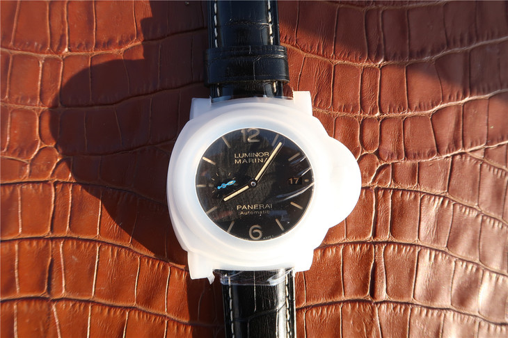 沛納海1392/Pam01392 42MM全新升級 V2版 P9010機芯 皮帶錶 男士腕錶￥3980-高仿沛納海