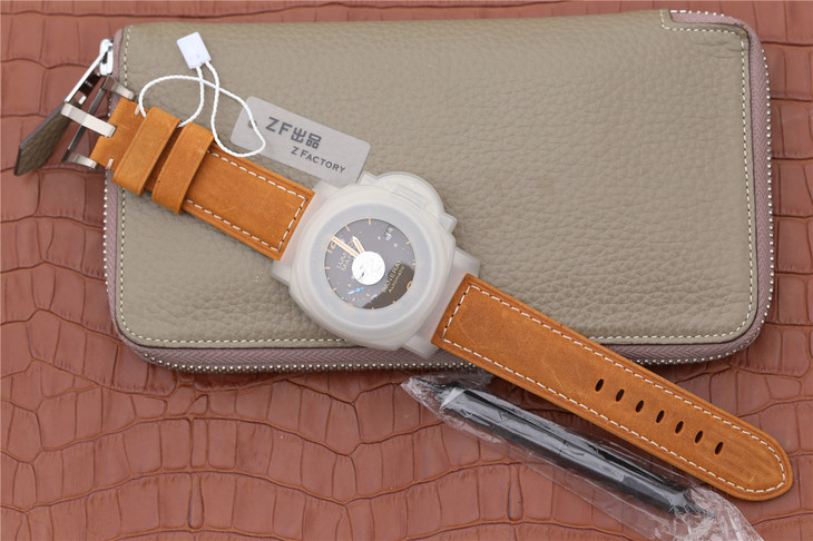 沛納海1351/PAM01351 皮帶錶 P9010自動機械機芯 男士腕錶￥3980-高仿沛納海