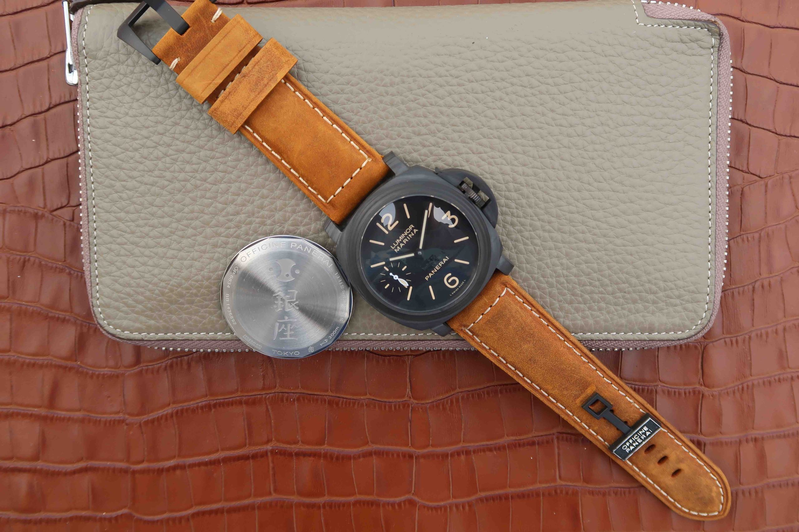 沛納海V2升級版pam00505/PAM505 皮帶錶 原版p.9000機械自動機芯 男士腕錶￥3980-高仿沛納海