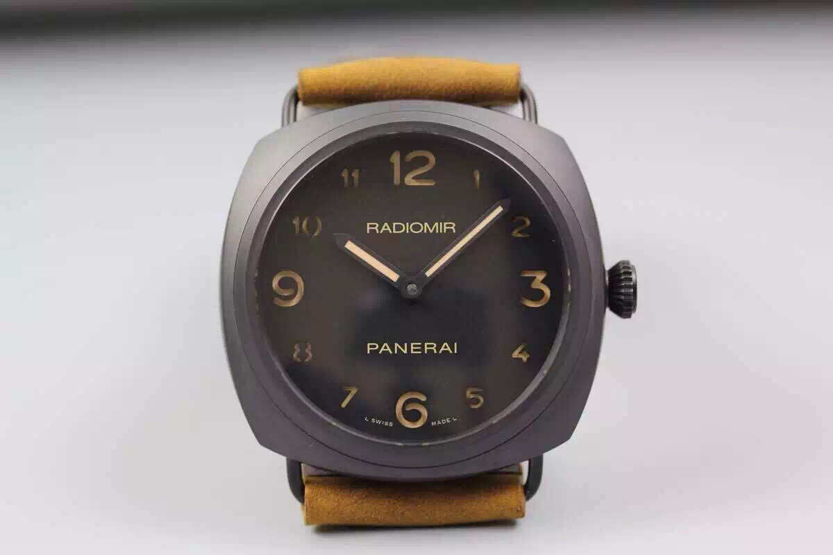 沛納海pam613 皮帶錶 海鷗6497手動機械 男士腕錶￥3480-高仿沛納海