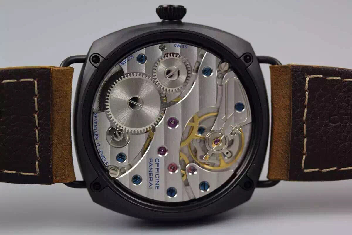 沛納海pam613 皮帶錶 海鷗6497手動機械 男士腕錶￥3480-高仿沛納海