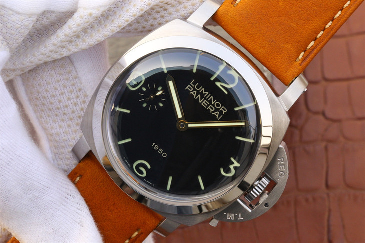 沛納海PAM00127/PAM127 牛皮錶帶 純海鷗6497手動機械機芯 男士腕錶￥3980-高仿沛納海