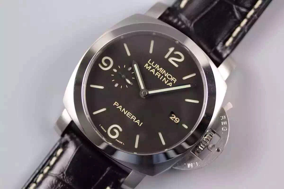 沛納海PAM392 牛皮錶帶 P.9000自動機械 男士腕錶￥3980-高仿沛納海