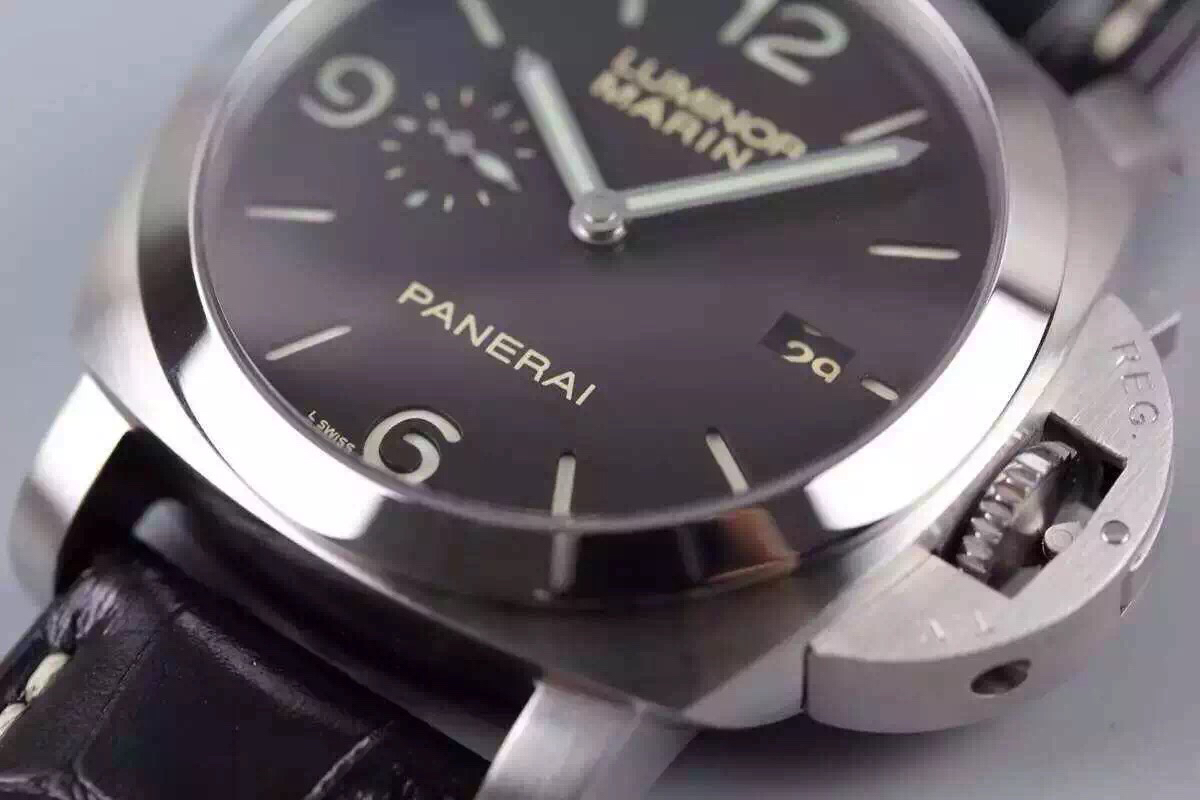 沛納海PAM392 牛皮錶帶 P.9000自動機械 男士腕錶￥3980-高仿沛納海