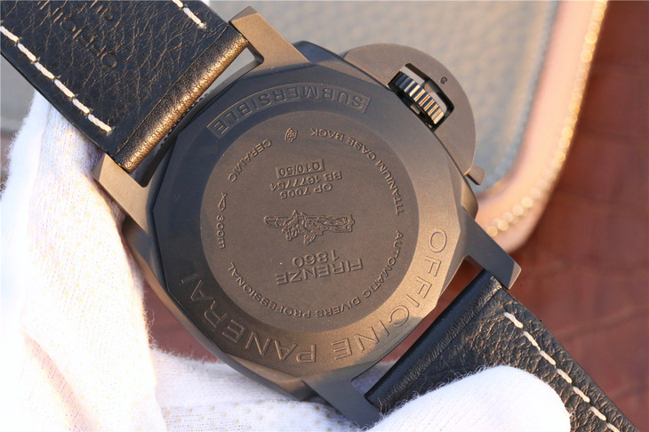 沛納海PAM607 繫列LUMINOR 1950 款式 男士自動機械皮帶手錶￥3980-高仿沛納海