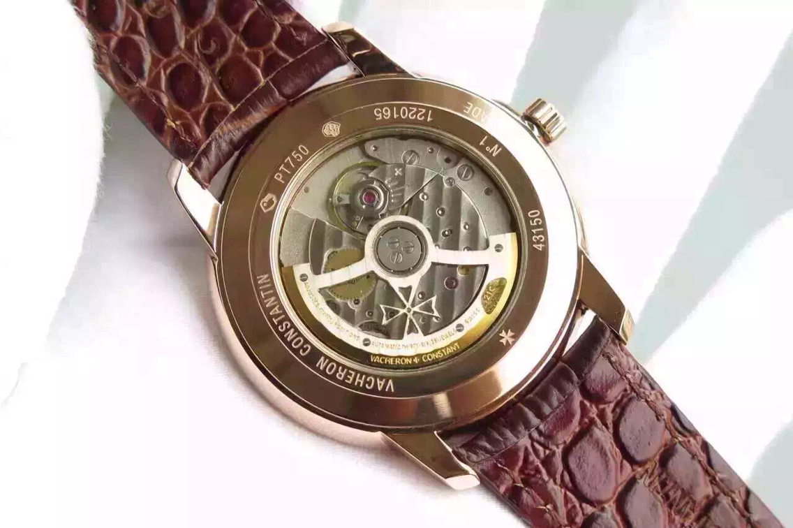 江詩丹頓傳承復刻區別 江詩丹頓（Vacheron Constantin)傳承繫列機械男錶￥3480-高仿江詩丹頓