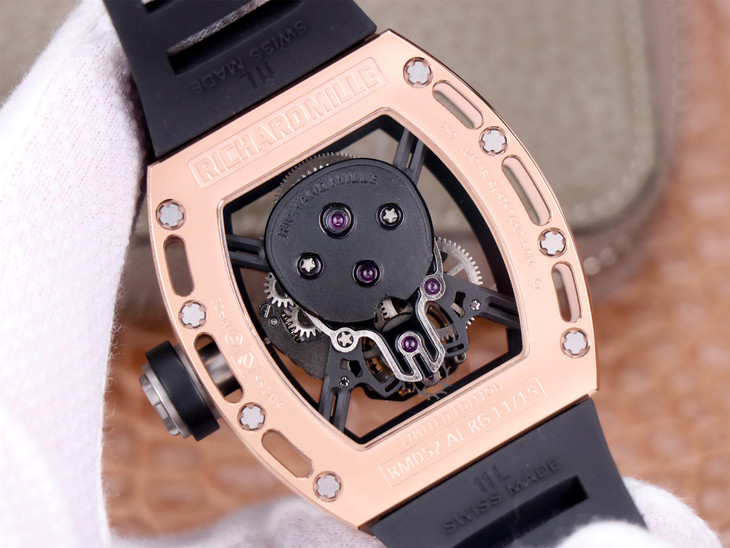 理查德米勒骷髏頭高仿陀飛輪 jb廠出品理查德米勒RM52 陀飛輪手錶￥8800-高仿理查德米勒