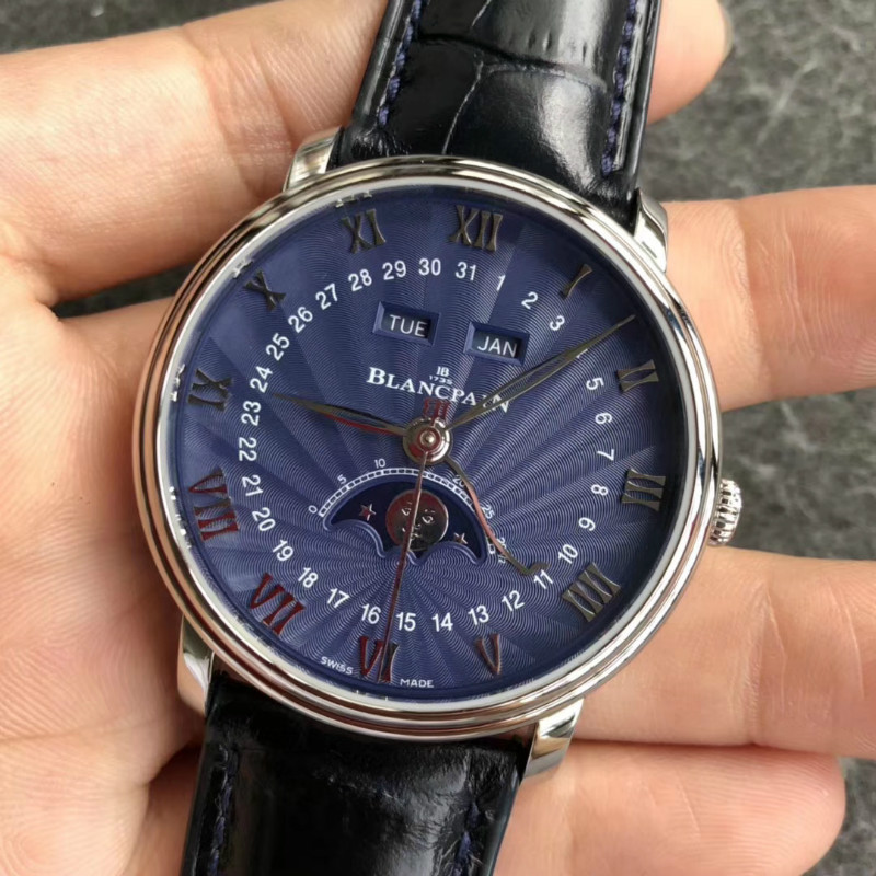 OM廠寶珀6654月相復刻錶「V3版告別一眼假」價格： 3480-高仿寶珀